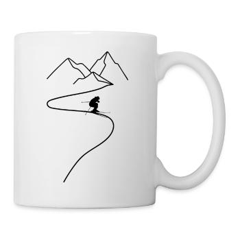 Skiing Ski Motif for Skier Skier - Mug - white - Right