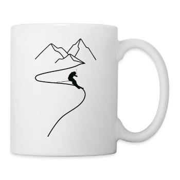 Skiing Ski Motif for Skier Skier - Mug - white - Right