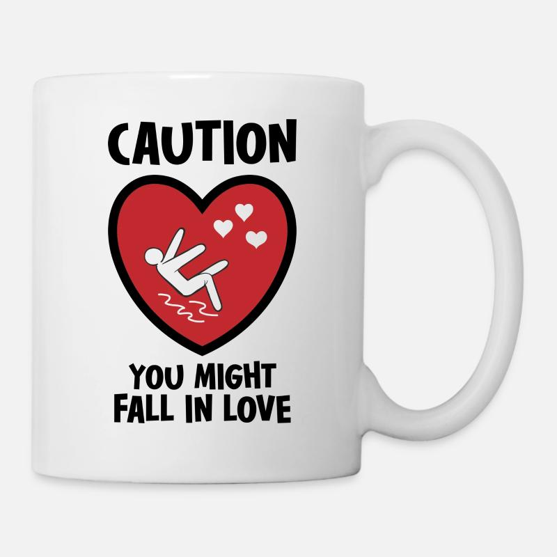 Caution You Might Fall In Love - Mug - white