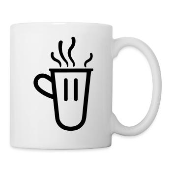 Tasse Kaffee - Tasse - Weiß - Rechts
