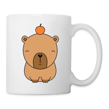 mignon capybara assis - Mug blanc - blanc - Droite
