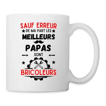 BRICOLEUR MEILLEUR PAPA - Mug blanc - blanc - Droite