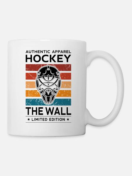 Hockey the Wall - Tasse - Weiß