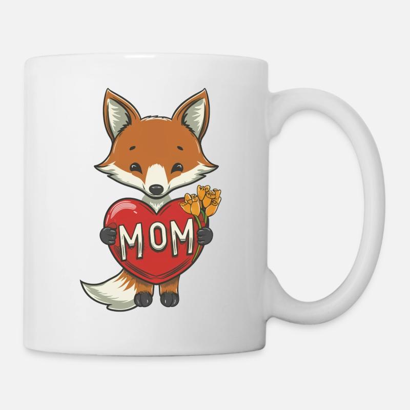 FOX MOM - Tasse - Weiß