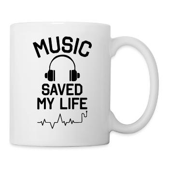 Music Saved My Life - Tasse - Weiß - Rechts