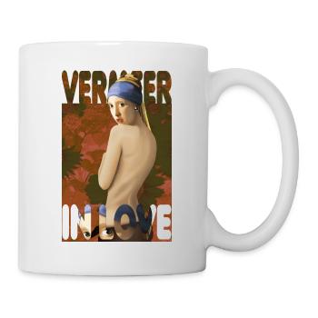 Vermeer In Love - Mug blanc - blanc - Droite