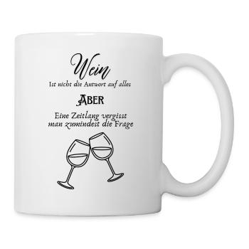 Wein - Tasse - Weiß - Rechts
