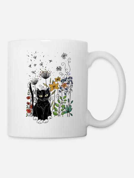 Chat - Mug blanc - blanc