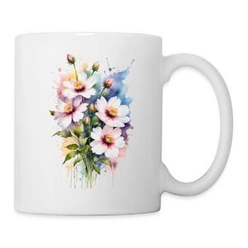 Watercolor Tapestry: A Breathtaking Bouquet - Mug - white - Right