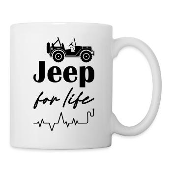 Jeeps pour la vie - Mug blanc - blanc - Droite