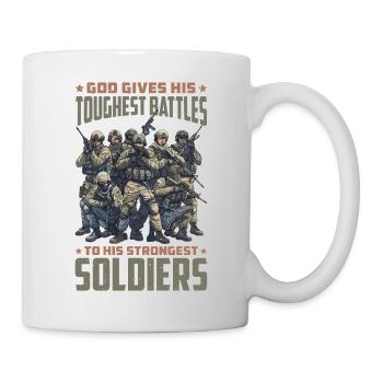 God Gives His Toughest Battles To His Strongest 11 - Mug - white - Right