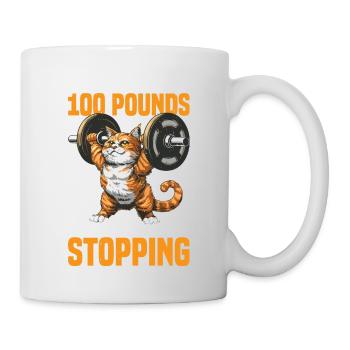 I Lost 100 Pounds And I'm Not Stopping 23 - Tasse - Weiß - Rechts