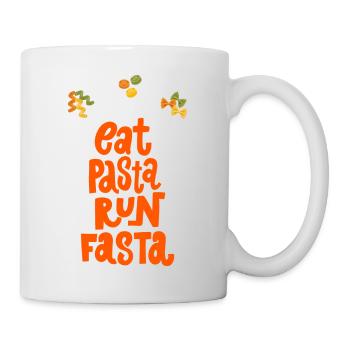 Pasta-Liebhaber-Humor - Tasse - Weiß - Rechts