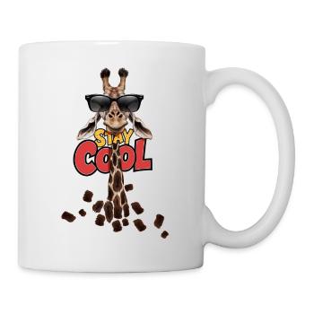 Restez au frais Girafe - Mug blanc - blanc - Droite