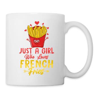 French Fry Princess: A Girl's True Love - Tasse - Weiß - Rechts