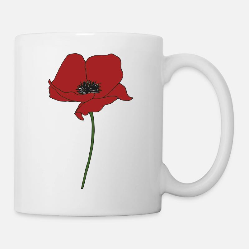 coquelicot - Mug blanc - blanc