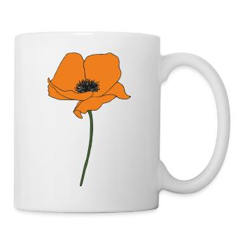 Poppy Orange - Mug - white - Right