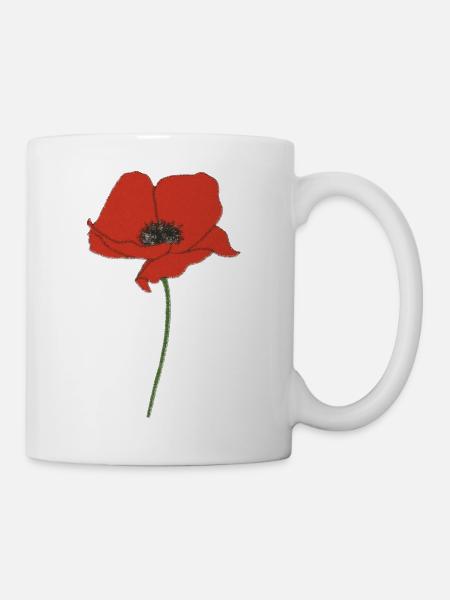 Poppy Impressionism - Mug - white