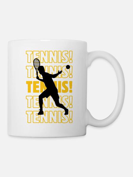 Tennis tennis tennis - Mug blanc - blanc