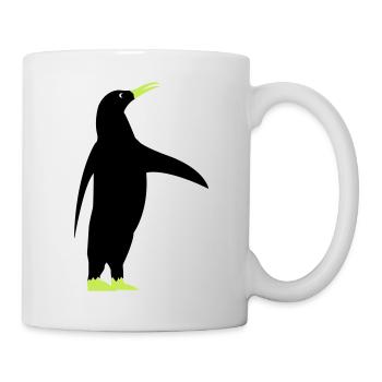 pinguin - Tasse - Weiß - Rechts