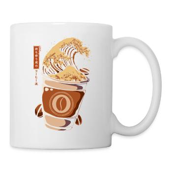 Kanagawa japan coffee take away - Mug - white - Right