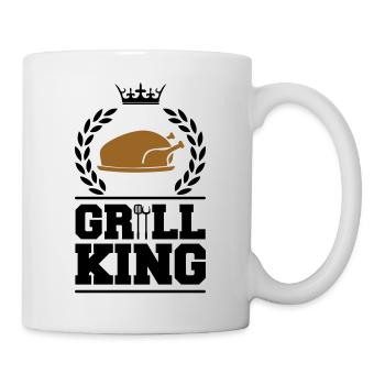 grill king chicken - Tasse - Weiß - Rechts