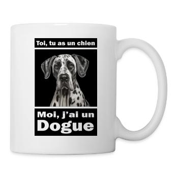 Moi, j'ai un Dogue - Mug blanc - blanc - Droite