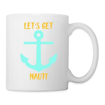 LET'S GET NAUTI - ALLONS EN BÂTEAU - Mug blanc - blanc - Droite