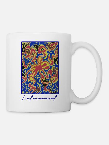 L'art en mouvement - Mug blanc - blanc