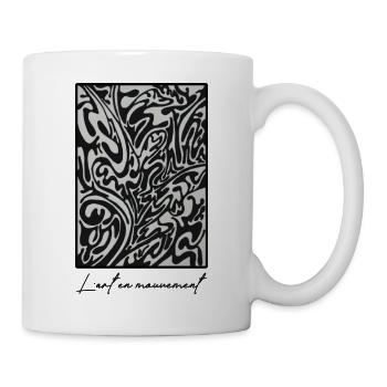 L'art en mouvement - Mug blanc - blanc - Droite