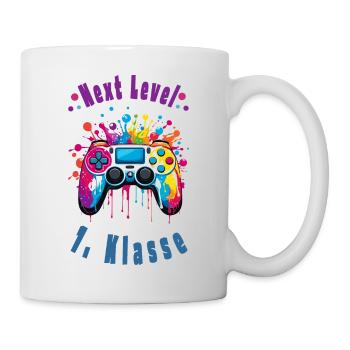 Einschulung - Gaming - 1. Klasse - Schulkind - Tasse - Weiß - Rechts