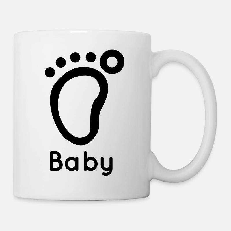 Pied de Bébé - Mug blanc - blanc