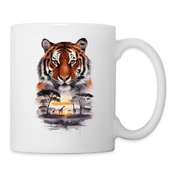 Tiger Paradies Dschungel für einen Tiger - Tasse - Weiß - Rechts