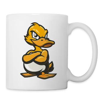Ente Comic - Tasse - Weiß - Rechts