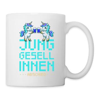 Licorne Enterrement de vie de jeune fille Enterrement de vie de jeune fille - Mug blanc - blanc - Droite