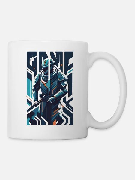 Cyber-Soldat - Tasse - Weiß