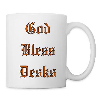 GodBlessDesks - Mug blanc - blanc - Droite
