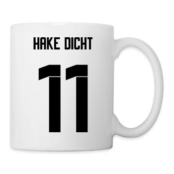 Deutschland Trikot - Hacke Dicht - Tasse - Weiß - Rechts