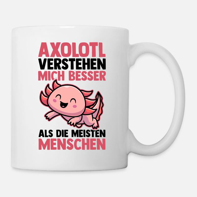 Axolotl - Tasse - Weiß