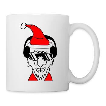 Fête Père Noël Cool Noël Hiver Musique - Mug blanc - blanc - Droite
