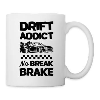 Funny Drift Addict sans frein - Mug blanc - blanc - Droite