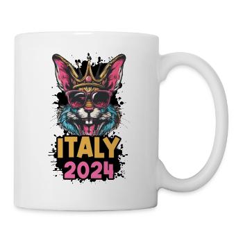 Italie 2024 Lapin - Mug blanc - blanc - Droite