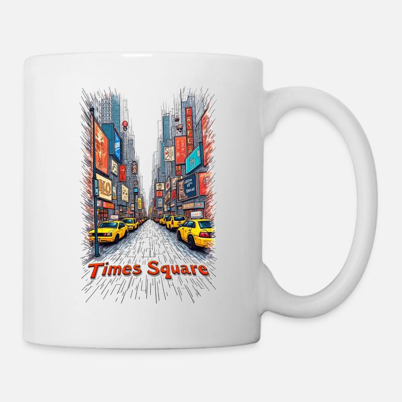 Times Square - Tasse - Weiß