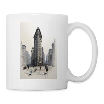 Flatiron Building - Tasse - Weiß - Rechts
