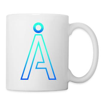 Futuristic Alpha: A Modern Gradient Design - Tasse - Weiß - Rechts