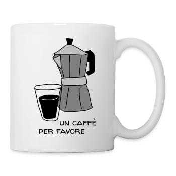 Ein Kaffee, per favore. - Tasse - Weiß - Rechts
