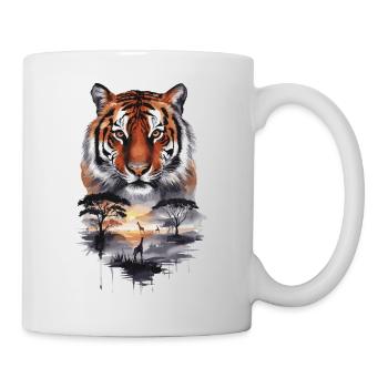 Tiger Paradies Dschungel für einen Tiger - Tasse - Weiß - Rechts