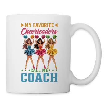 My Favorite Cheerleaders Call Me Coach - Tasse - Weiß - Rechts