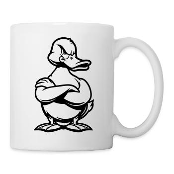 Bande dessinée Duck Duck - Mug blanc - blanc - Droite
