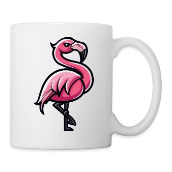 Flamant - Mug blanc - blanc - Droite